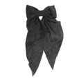thumbnail image 4 of Unique Bargains 1 Pc Bow Ribbon Duckbill Hair Clips Hairdo Clip Black, 4 of 5