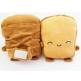 thumbnail image 3 of WINDLAND Women Cute Toast Bread Embroidery Face Hand Warmer USB Heating Half Finger Gloves Adjustable Winter Fingerless Mitens, 3 of 10