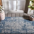 thumbnail image 3 of SAFAVIEH Courtyard Kiro Abstract Indoor/Outdoor Area Rug, Navy/Grey, 2'7" x 5', 3 of 13