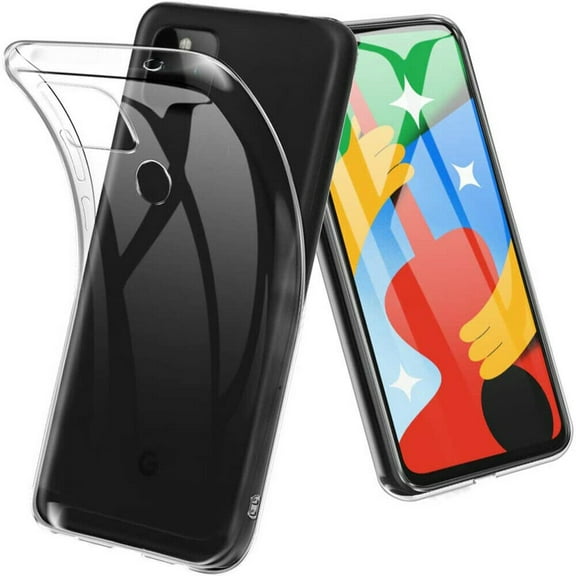 For Google Pixel 5 (2020) Case, Clear TPU Protective Cover Armor, Shock Adsorption, Drop Protection, Lifetime Protection