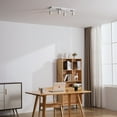 thumbnail image 2 of Shura White 4-Light Square Ceiling Light with Rotatable Heads, Integrated LED Bulbs, 3000K, 2 of 8