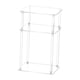 thumbnail image 5 of Mesa auxiliar de acrílico de 3 niveles, mesa auxiliar decorativa, mesa de noche transparente, mesa de noche para entrada de espacios pequeños, 5 of 9