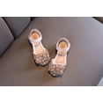 thumbnail image 6 of LoyisViDion Toddler Shoes Clearance Baby Girl Kids Pearl Rhinestones Soft Shoes Anti-Slip Sole Dance Performance Sandals Pink 3-4Years, 6 of 9
