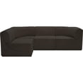 thumbnail image 4 of Meridian Furniture Ollie Brown Boucle Fabric Modular Sectional, 4 of 7