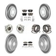 thumbnail image 1 of Transit Auto Front Rear Wheel Hub Bearings Assembly Coated Disc Brake Rotors and Ceramic Pads Kit (10Pc) for Car 2013-2015 Honda Crosstour FWD - Left Right Side (Driver Passenger) KBB-117939, 1 of 10
