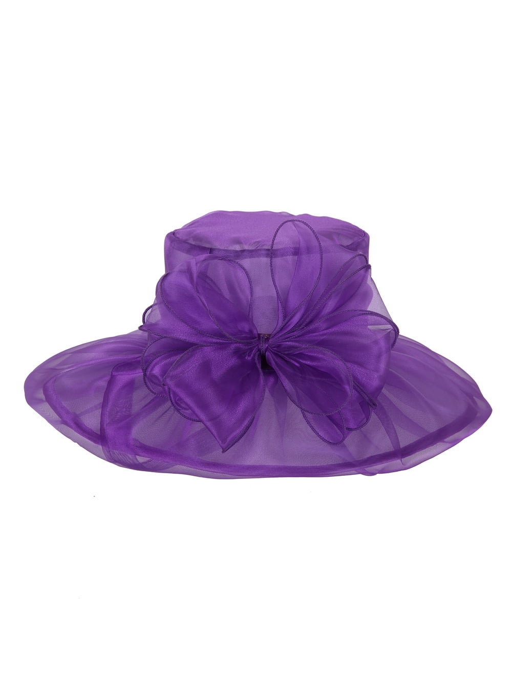 ChicHeadwear Organza Floppy Church Hat 