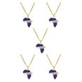 thumbnail image 3 of Baohd Collier Léger et Confortable avec Pendentif Africa Map Cape Minimaliste Verde 5Set, 3 of 6