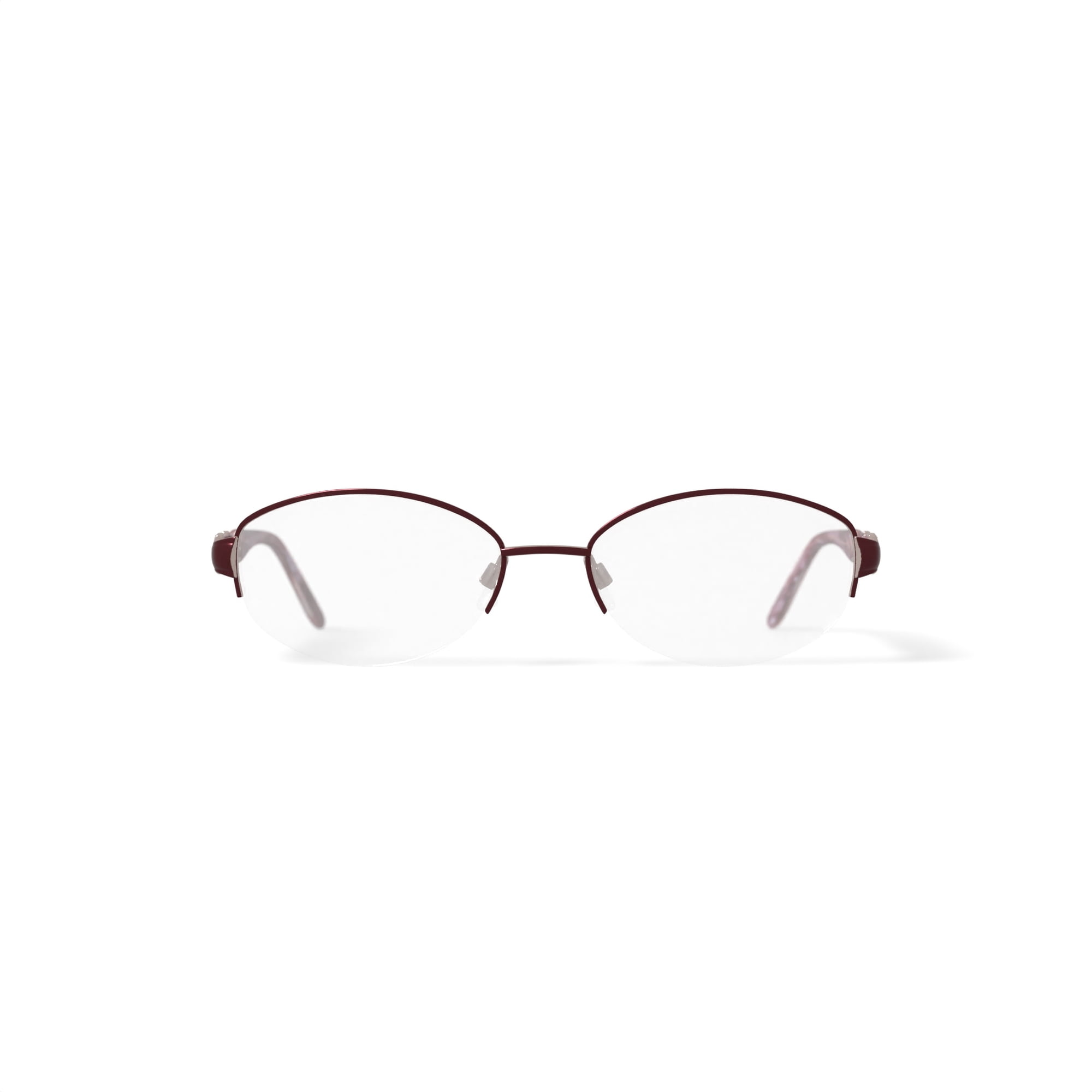 Sophia Loren Women's BR68 Oval Prescription Eyeglasses with Case, Burgundy