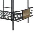 thumbnail image 4 of Metal Twin Over Twin Bunk Bed with Attached Ladder, Black, 4 of 5