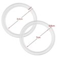 thumbnail image 2 of 20pcs Replacement Silicone Seals Replacement Rubber Jar Seals Airtight Silicone Gasket Sealing Rings, 2 of 4