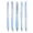 Blue, variant on 5 Count Blue Transparent Pastel Gel Ink Pens Set 0.5mm Fine Point Retractable Black Ink Click Gel Pens Aesthetic Journaling Writing Pens Nurse Office Supplies