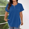 thumbnail image 2 of Kezqiaxn Ladies Tops and Blouses Short Sleeve Crew Neck Casual Shirts 2026 Summer Trendy Plus Size Clothes for Women, 2 of 7
