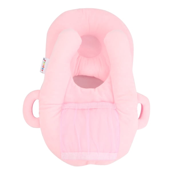 Cojín de lactancia para bebés, almohada de lactancia multifunción con bonitos dibujos animados, rosa