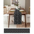 thumbnail image 3 of Black Nautical Burlap-Cotton Table Runner 72 Inches Long,Retro Coastal Ocean Sea Boat Farmhouse Table Runners,Outdoor Dining Tablecloths Decor for Baby Shower Party Wedding 18x72, 3 of 9