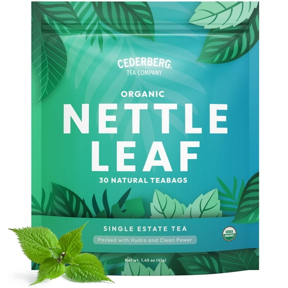 Cederberg Tea Company Organic Nettle Leaf Tea Bags - 30 Count | Caffeine Free | Non GMO
