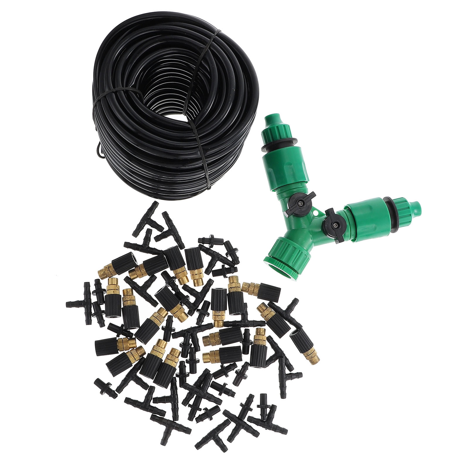 Masteelf  Garden Irrigation System Atomizing Nozzle Set Tubing Kit Atomizer