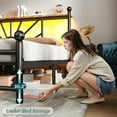 thumbnail image 7 of EnHomee King Size Metal Bed Frame with Vintage Headboard & Footboard Metal Platform Bed Frame King with LED Lights & Storage, Noise Free, Black, 7 of 7