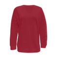 thumbnail image 4 of Vedolay Fall Tops Sweatshirts for Women Casual Crewneck Long Sleeve Pullover Split Thin Blouses,Watermelon Red S, 4 of 5