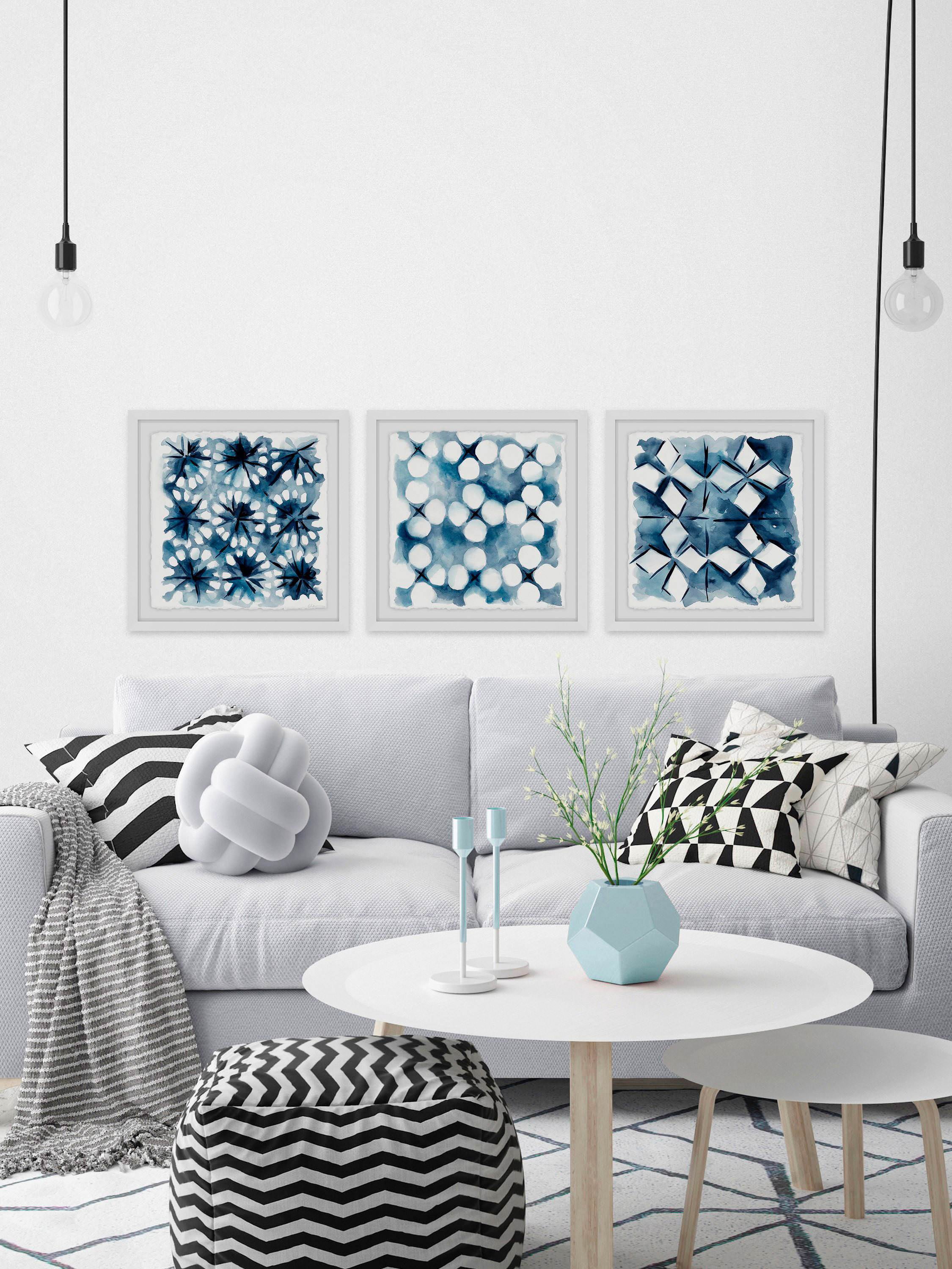 Marmont Hill Indigo Study VIII Triptych