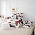 thumbnail image 5 of YST 7-Piece Halloween Raven Comforter Set, Sugar Skull Reversible Bed In A Bag, King – Gothic Spooky Design, 5 of 5