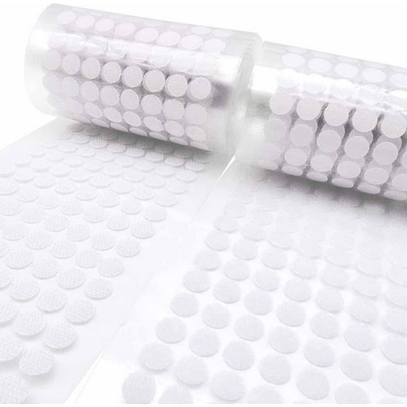 10mm Hook and Loop Self Adhesive Dots - 1600 pcs