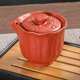 thumbnail image 5 of 200ml Authentic Purple Clay Teapot Gaiwan Anti-Hot Tea Set Orange&Red, 5 of 5