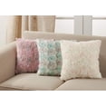 thumbnail image 3 of Fennco Styles Romantic 3D Rose Textured Decorative Throw Pillow Cover 17 x 17 Inch, 3 of 6