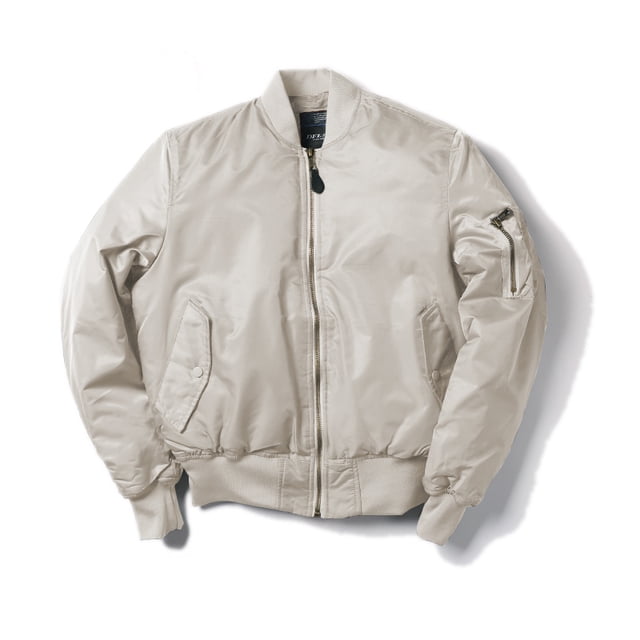 DAFEILI Military MA1 Nylon Padded Windproof Winter White Men Bomber Jacket Quilted Flight Jacket Unisex