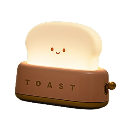 

Cute Night Light Toast Bread LED Night lamp with Rechargeable and Timer Portable Bedroom Bedside Bed lamp Birthday Gifts Ideas for Tween Teenage Teenager Teen Girls Boys Women