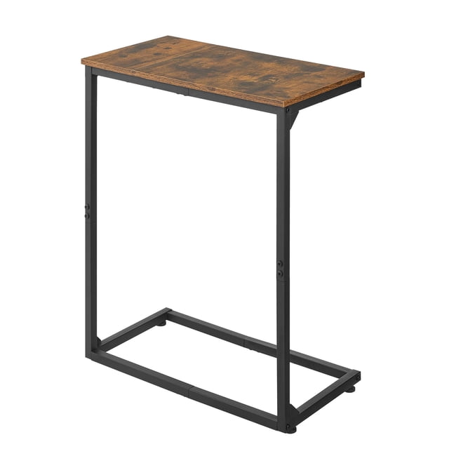 Mesa auxiliar en forma de C DALEMHOME HKET1007-1BR para sala de estar