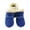 Blue, variant on Warm Small Dog Snow Boots Waterproof Suede Puppy Cat Booties Anti-Skid Pet Winter Shoes
