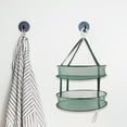 thumbnail image 2 of Unique Bargains 1 Pc Durable Double Layer Clothe Drying Basket for Balcony 4.72"x18.9" 55L Dark Green, 2 of 6