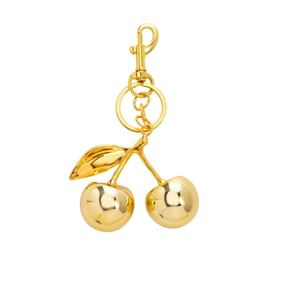 Keychain Key Holder Cherry Leaves Charm Keyring Fade-resistant Alloy Key Ring Backpack Car Accessory