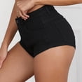 thumbnail image 4 of Letimco Women's Fashion Soft High Waisted Straight Short Pants Street Trendsetters Tube Denim Shorts, 4 of 6