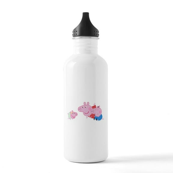 CafePress - Peppa Pig: Learning To Crawl - Stainless Steel Water Bottle, Sports Bottle, 1.0L