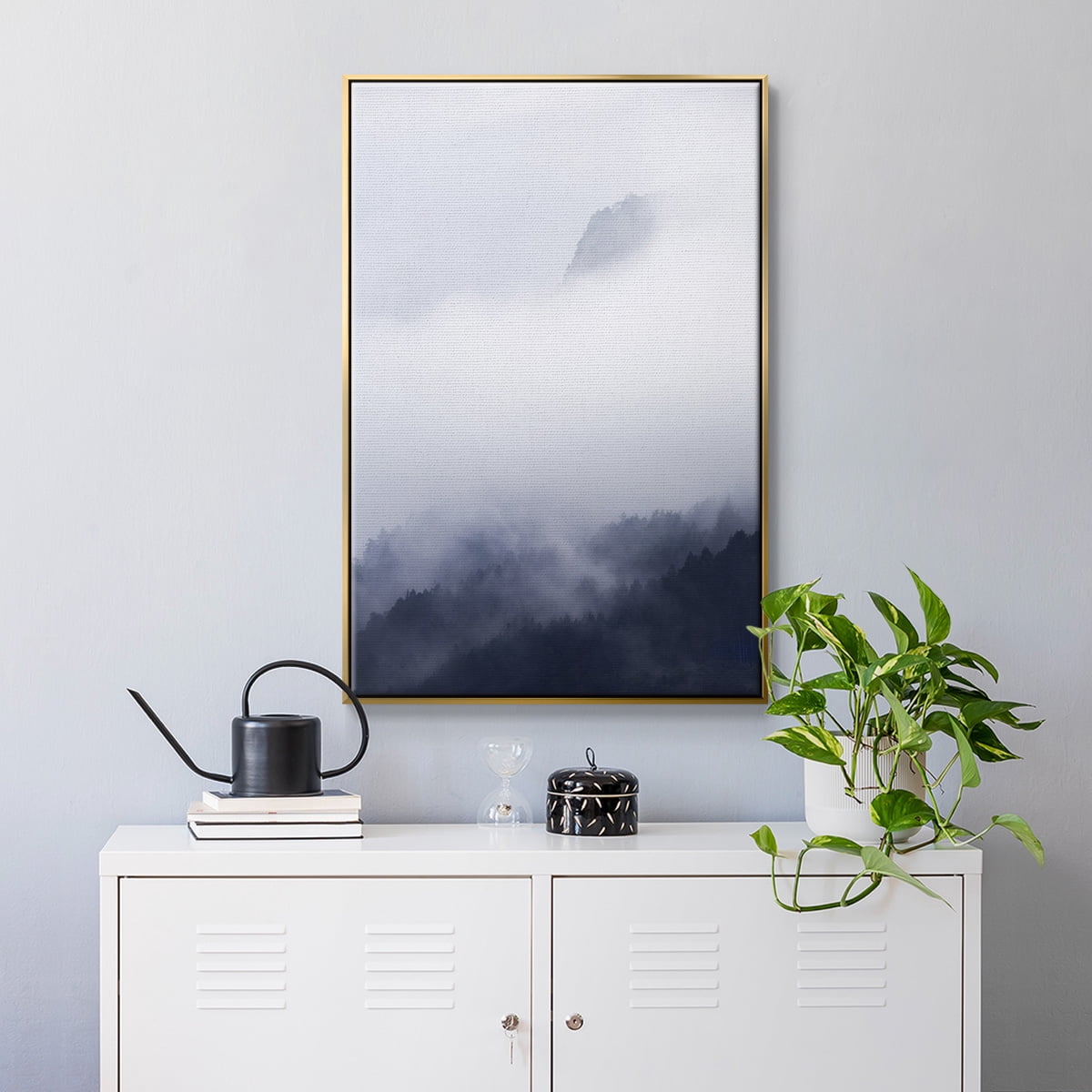 Above the Clouds Framed Premium Gallery Wrapped Canvas - Ready to Hang