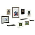 Kate and Laurel Bordeaux Gallery Wall Frame and Shelf Kit, Set of 10