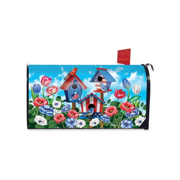 Briarwood Lane Mailbox Cover  - Standard Size - American Birdhouses Summer Magnetic For Summer Mailbox Cover