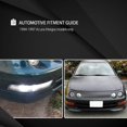 thumbnail image 5 of Autozensation Compatible with Acura Integra 1994-1997, Black Housing Clear Lens Bumper Lights, L+R Pair Assembly, 5 of 5