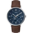 thumbnail image 1 of Reloj multifunción Timex TW2T35100 Southview correa de cuero Marrón plateado azul para hombre, 1 of 1