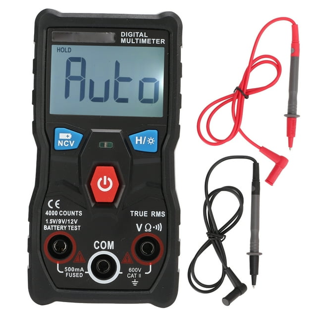 Digital Multimeter, Voltage Current Tester Safe High Efficiency Sensitive High Accuracy Intelligent With Test Lead For Electrical Measurement ANGGREK Otros
