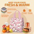 thumbnail image 5 of Shih Tzu Dogs and Pioneer Flower Insulated Lunch Bag for Women & Adults,Large Portable Soft Cooler Lunch Bag,Thermal Food Storage Tote with Pearl Cotton,8.66L,8.75x5.75x9.5 Inch, 5 of 6