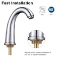 thumbnail image 3 of Aquaterior Rectangle Ceramic Sink Bathroom Countertop Basin with Faucet Drain, 3 of 11