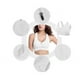 thumbnail image 3 of Sujetador deportivo con relleno elástico, sujetador de yoga, sujetador push up sin aros, sujetador deportivo con cremallera frontal, soporte fuerte, tirantes dobles, pechos grandes para, 3 of 5