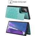 thumbnail image 2 of Galaxy Note 20 Wallet Case with RFID Blocking Card Holder,Premium PU Leather Double Magnetic Buttons Stand Flip Wrist Lanyard Strap Back Cover for Samsung Galaxy Note 20 5G 6.7 Inch,Green, 2 of 14