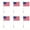 6pcs, variant on Aufmer Independence Day Celebration Props American Style Illuminated Flag Hand Held Banner Festive Light Up Ornament For Outdoor Party Holiday Parade Use(1 Pcs)
