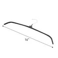 thumbnail image 2 of SSWBasics Rubberized Hangers - Black Metal - 16 inch - Case of 20, 2 of 7