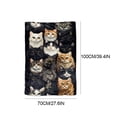 thumbnail image 3 of CaiYueKe Small Size Flannel Blanket, 39x27.6 Inch Soft Warm Nap Blanket, Print Flannel Throw for Sofa Bed Camping, Lightweight Cozy Blanket, Gift for Holiday Thanksgiving Christmas, 3 of 7