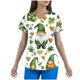 thumbnail image 2 of Xuyuer Women's St. Patrick's Print Fashionable Casual V Neck T Shirts Casual Rolled Short Sleeve Side Split Summer Tops Loose Fit Print Graphic Tees Top Outfit for Casual, 2 of 5