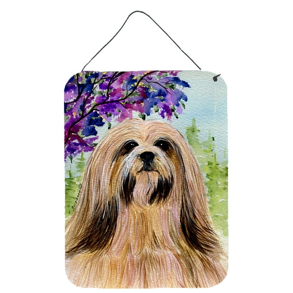 Caroline's Treasures SS8436DS1216 Lhasa Apso Wall or Door Hanging Prints, 12x16, multicolor